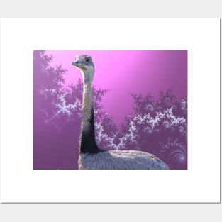 Rhea on Purple Fractal Posters and Art